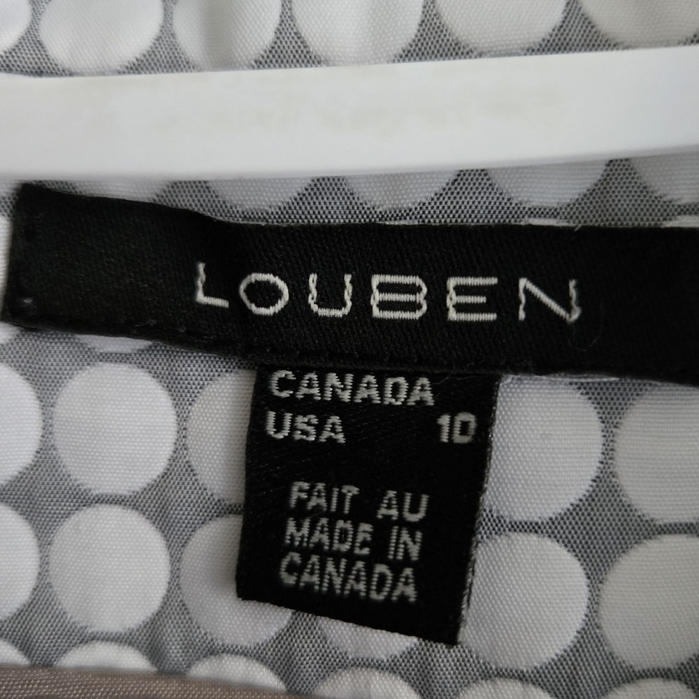 Louben | Quilted White /Gray Cropped Chic Jacket - Picture 5 of 11
